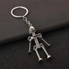 Metal Robot Keychain Vintage Movable Joints Screw Robot Key Ring Pendant