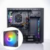 Quiet 12cm 4Pin Computer Case Fan 45CFM Airflow Durability ABS Material Forward Airflow Design