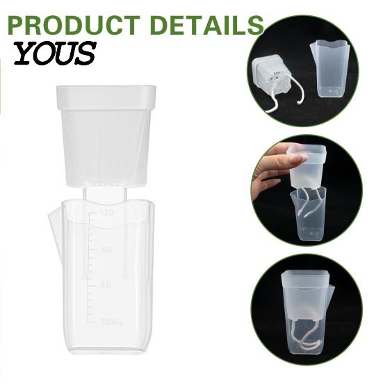 Automatic Watering Flower Pot Mini Self Pots with Wick, Clear Plastic Planters Drainage Holes & Water Level Indicator for Indoor Plants