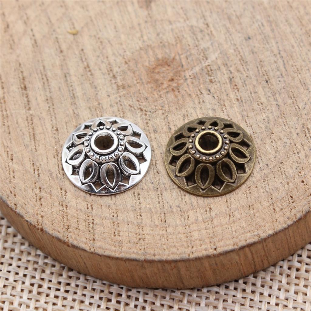 Flower Bead Cap Spacer Findings Ornate Covers For DIY Jewelry Making Materials