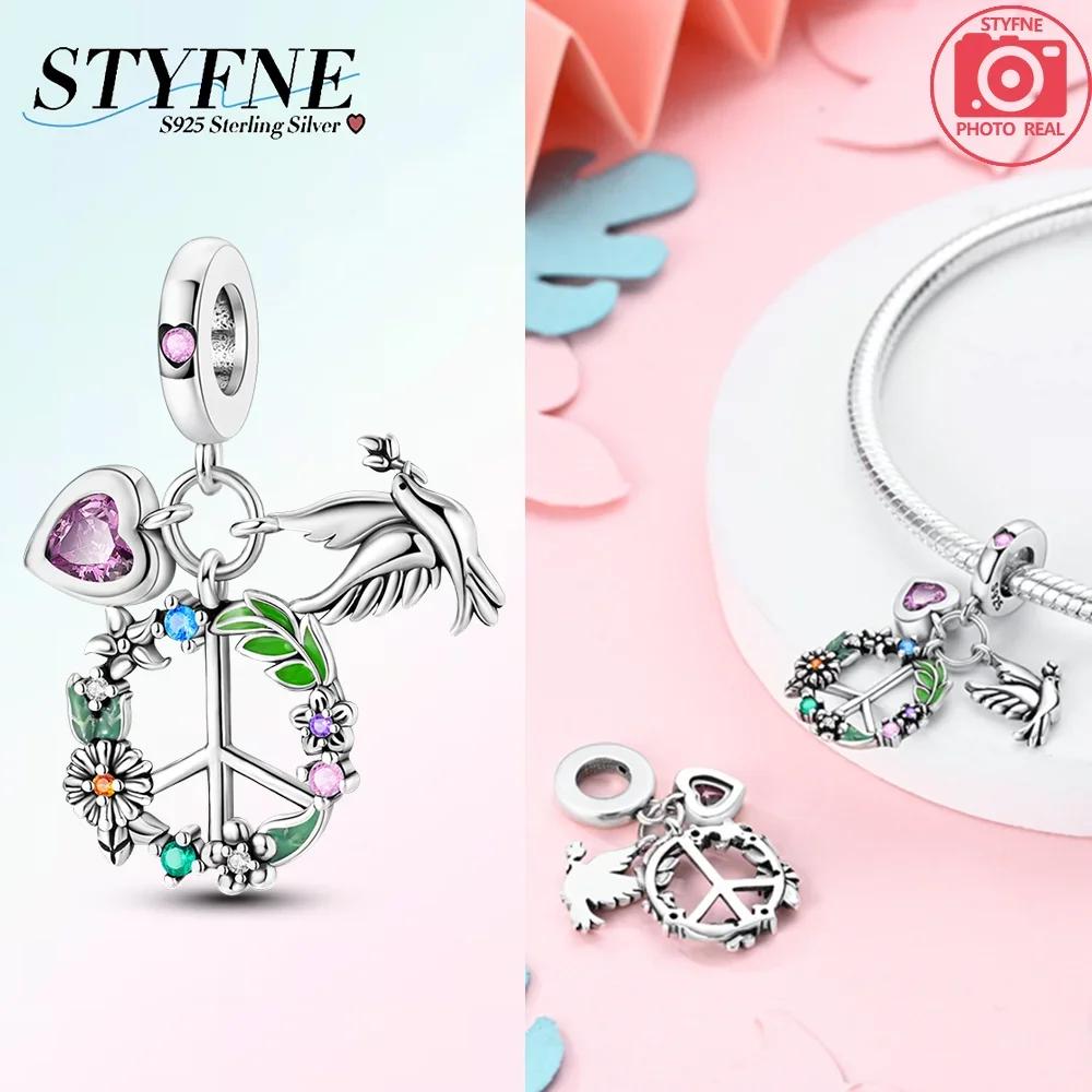 Decorative Charms Plata Originales Angel Of Peace Beads For Charms Genuine Copper Bracelet Beads Jewellery Crafting Women'S Gift Choice