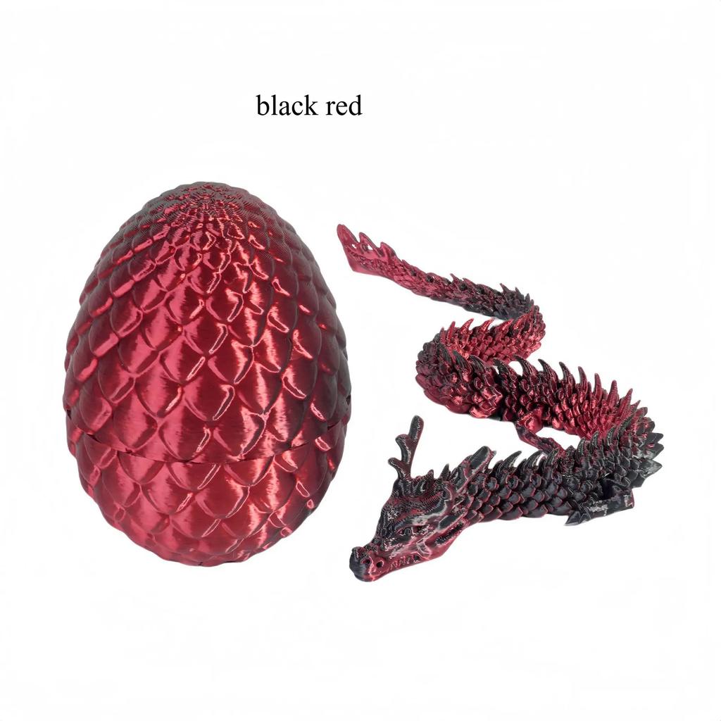3D Printed Snake Egg and Dragon Egg Toys Fully Articulated Snake Dragon Collection Surprise Simulation Toy Decoration