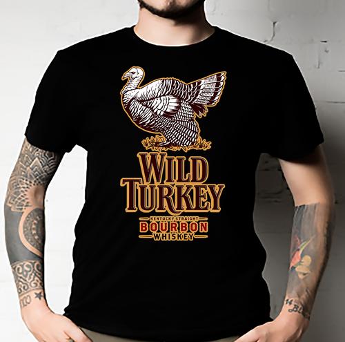 Wild Turkey Bourbon Logo White ? T-Shirt ? Unisex ALL SIZE S разноцветный