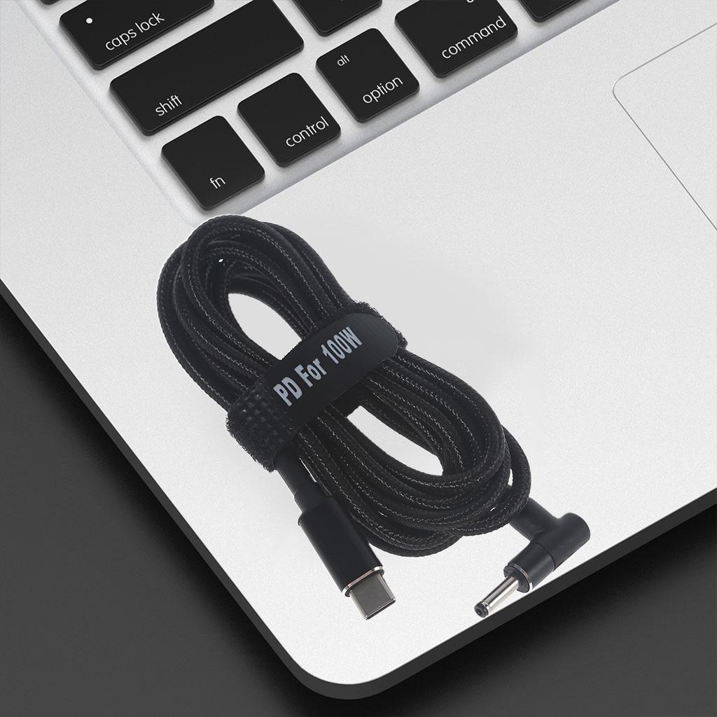 USB Type C USB-C To DC 18.5-20V 3.5x1.35mm Power Plug PD Emulator Trigger Cable for Laptop