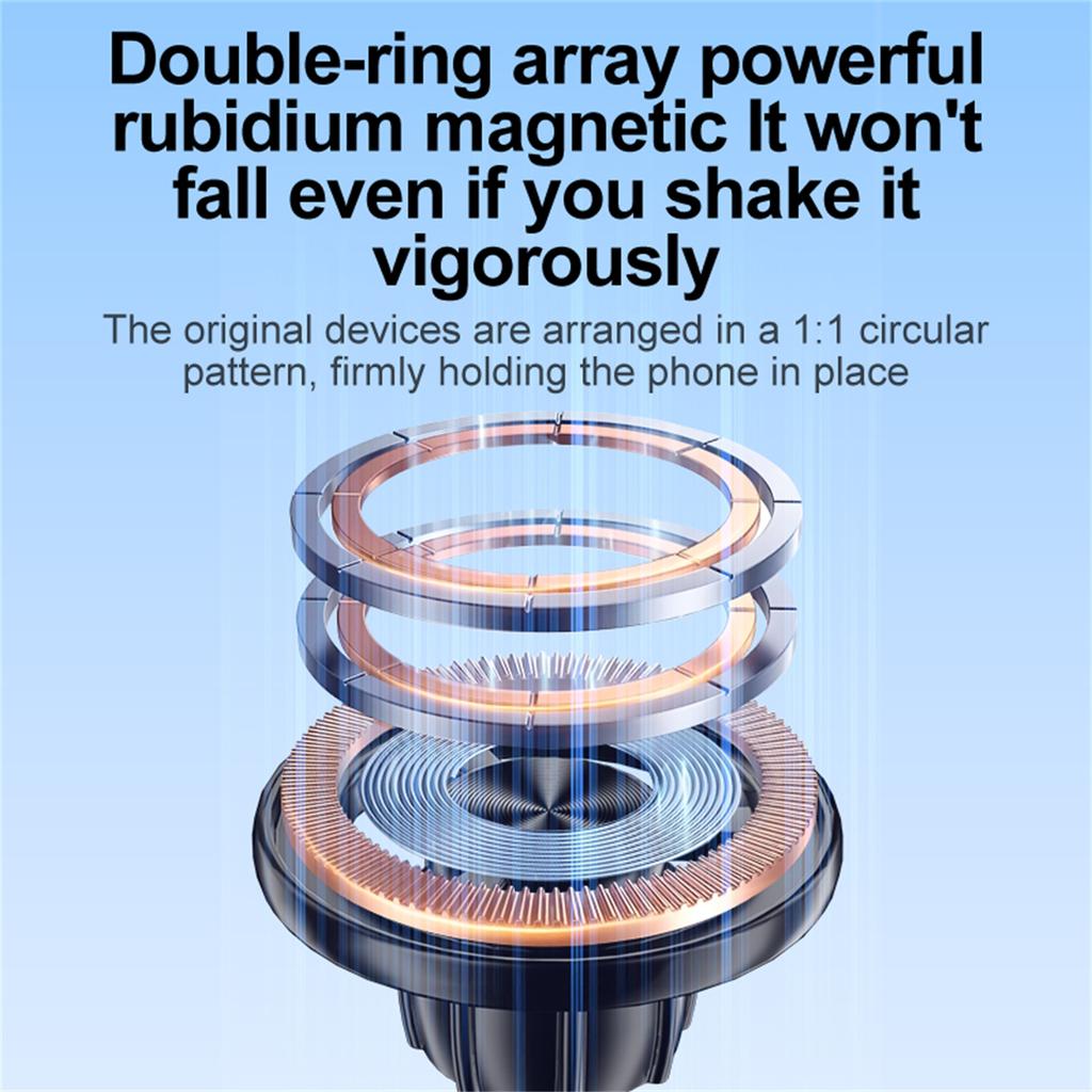 JY25-8 Suction Cup Magnetic Car Phone Mount Dashboard Stand Holder Strong Vacuum Adhesion for Navigation