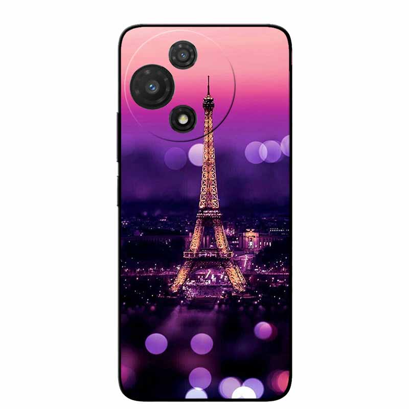 For TCL 60R 5G Case T519H Fashion Protective Silicone Back Cover Cases For TCL 60 R Animal Black Phone Funda TCL 60R T519H Coque