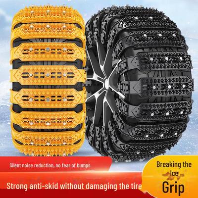 Winter Car Anti-Skid Chain - Protects Tires, Fits SUVs, Vans, and Off-Road Vehicles - Universal Snow Chain Technology