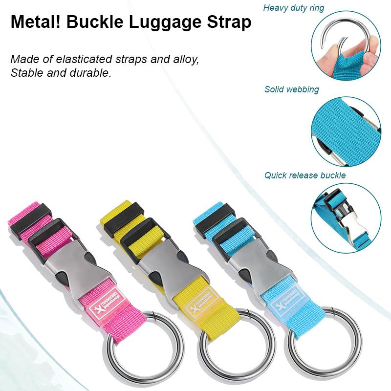 Travel Luggage Strap Portable Fixed with Release Buckle Additional Bag Backpack Strap Luggage Strap Lapel Strap Jacket Holder