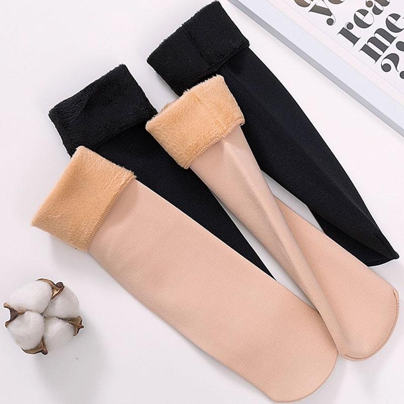 1/5/10/Pairs Winter Warm Thicken Wool Socks Men and Women Seamless Soft Solid Velvet Snow Socks Ski Boots Floor Sleeping Socks