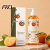 Erfrischendes Fruchtiges Körperwaschmittel Kaki Wash, 100ml Sanftes Peeling-Duschgel mit Frischem Täglichem Reiniger Fruchtduft, Tiefenreinigung Sanft für