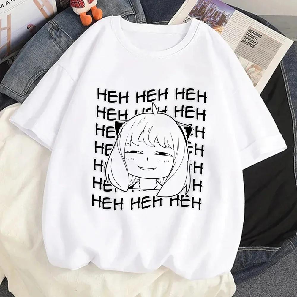 Loid Forger Yor Forger Anya Forger T-skjorte Tegneserie Manga Anime Harajuku Grafisk Kawaii T-skjorte for kvinners skjorte