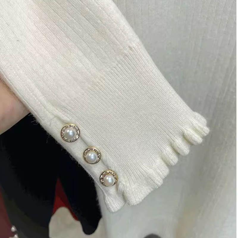 Sweater for Women Autumn Winter Thickened  Warm Knitted Stretchy Long Sleeve Oversize Tops