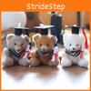 Bear Keychain Doctor Backpack Pendant Super Soft Pp Cotton Graduation Kids Gift