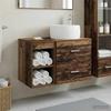 Bathroom Furniture Set 2 Pcs Reclaimed Wood Effect Particleboard