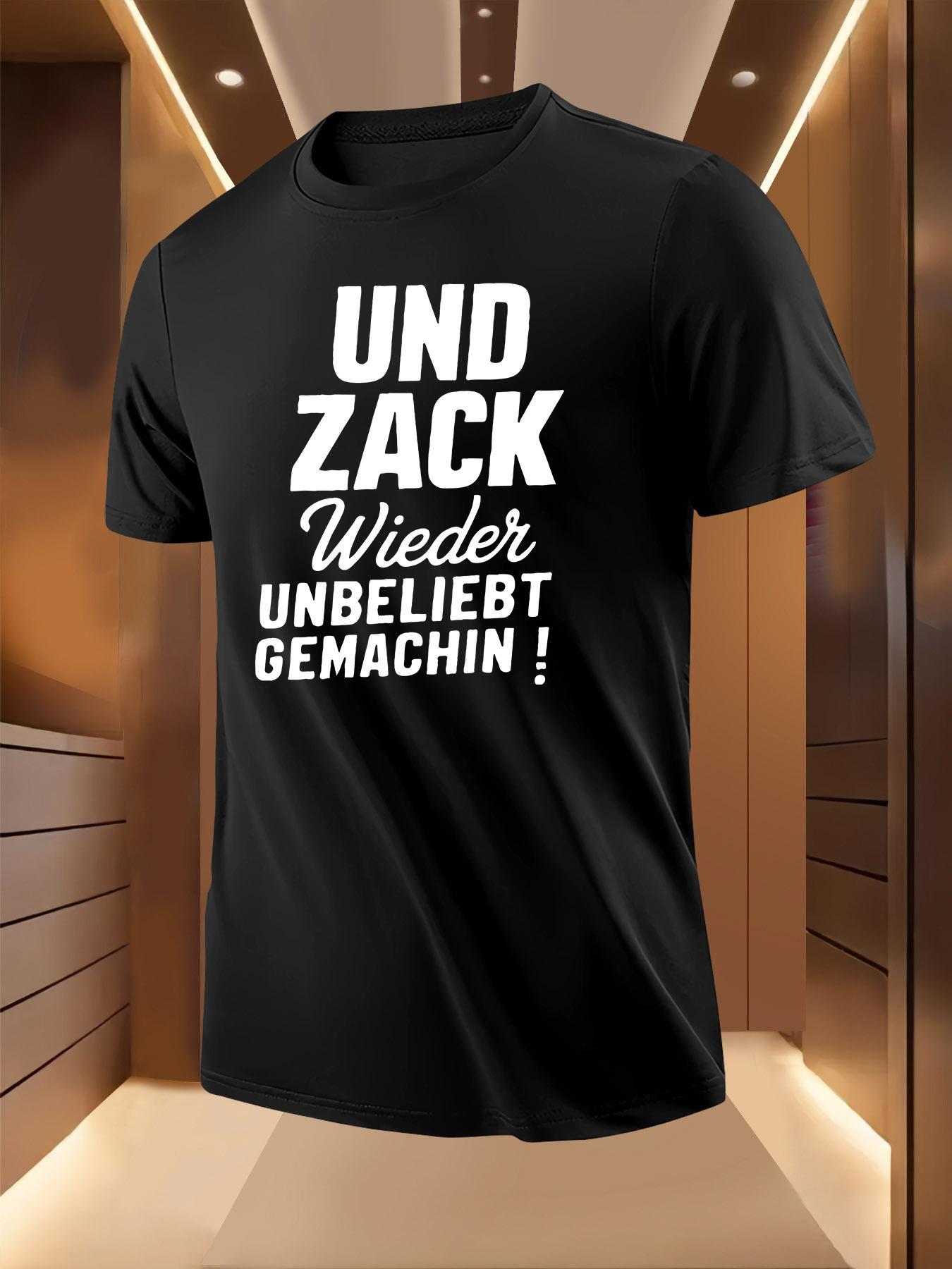 Summer Tshirt with Bold Black Print -  UND ZACK Wieder UN... L