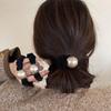 Pearl Large Intestine Elastic Hair Ring 2026 New Back of Head Rope Hair Tie Ball Head Rubber Band Headpiece Hair Tie Rubber Band