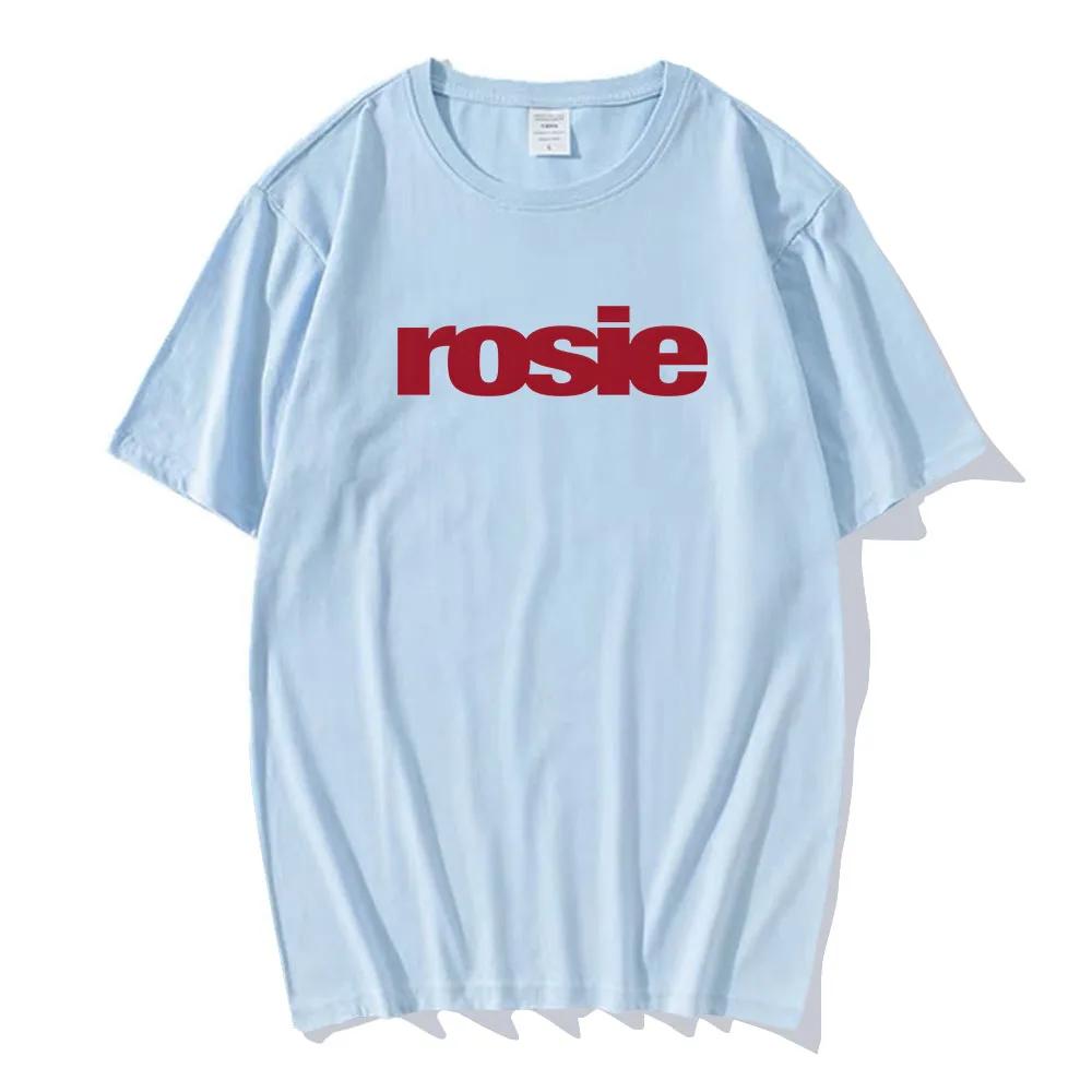 Rosie Album 2025 Trička ROSÉ POP Korejská Móda Tričko Vysoká Kvalita Měkké Tričko Ležérní Pánské Dámské Oblečení Grafické Tričko