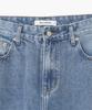 MILLO WOMEN Cutout Patch Wide Jeans [Mid Blue]