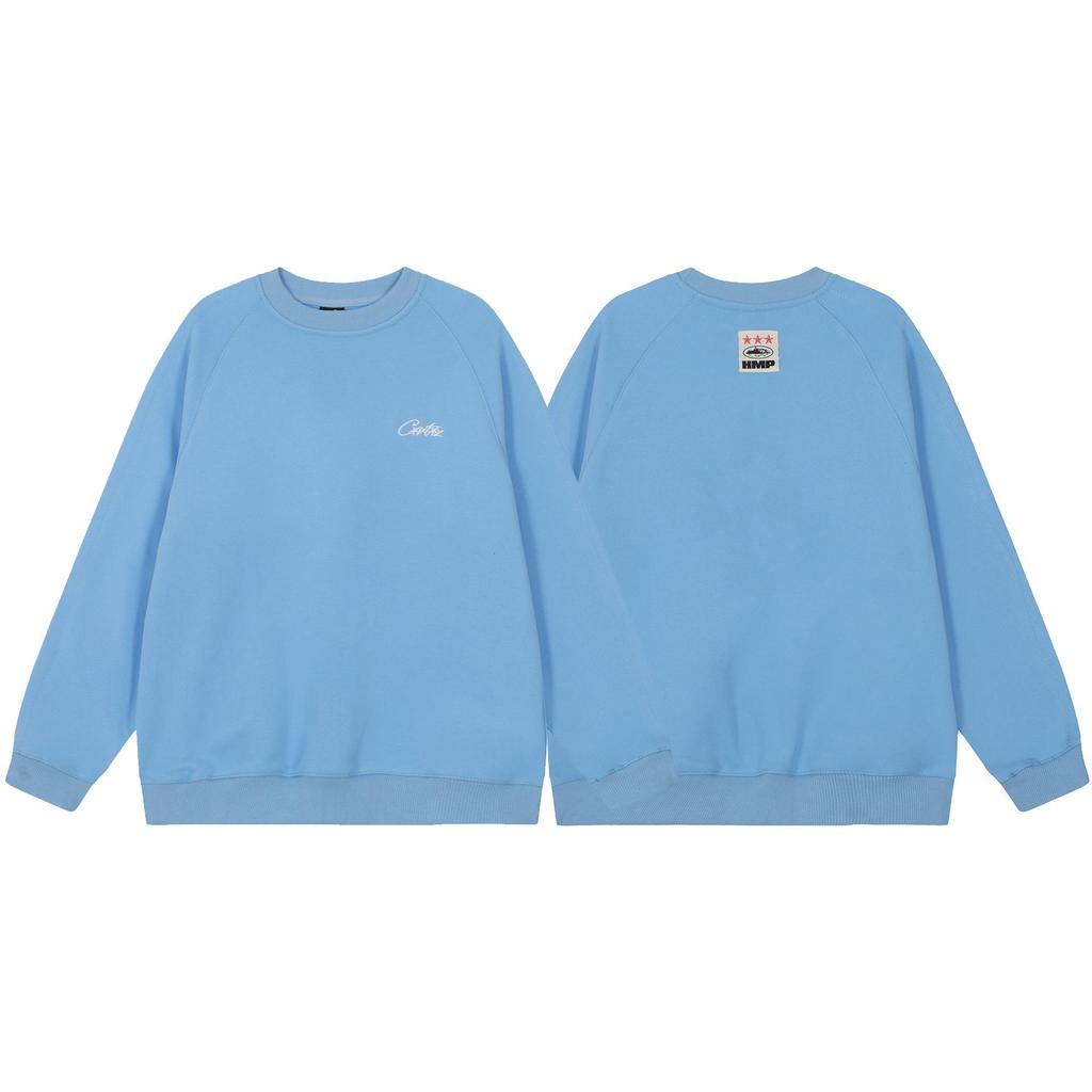 Bluza z kapturem Corteiz Unisex Casual z długim rękawem i okrągłym dekoltem z haftowanym logo