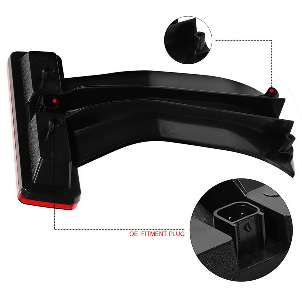 For 07-18 Jeep Wrangler JK LED Third 3rd Tail Brake Light Rear Stop Lamp Bar Red