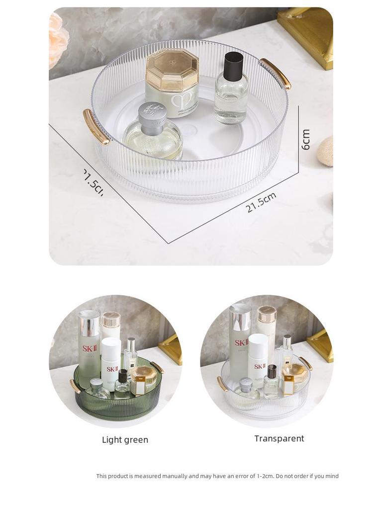 360° Rotating Cosmetic Organizer & Kitchen Spice Rack.