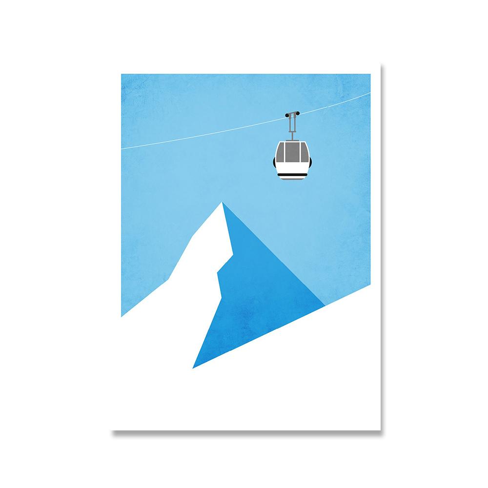 

Винтажные лыжные постеры, сноубордические горные принты, снежный пейзаж, холст, картины, домашний декор, подарок, Wal Art, фотографии для гостиной 21*30cm