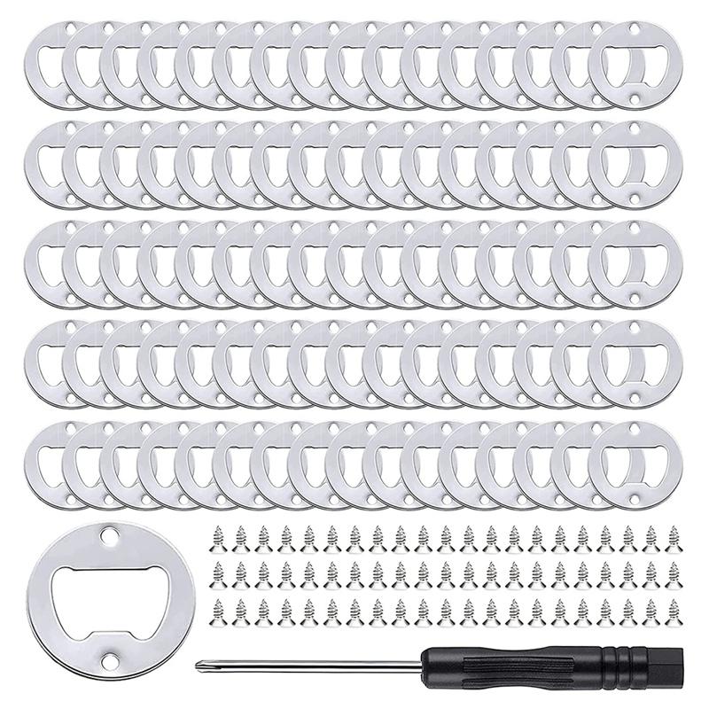 Promotion! 80Set DIY Bottle Opener Insert Kits,Beer Bottle Opener Hardware Parts Accessories For Resin Mold Bottle Opener серебряный