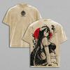 Anime Overlord Albedo T Shirt Gothic Vintage Washed Casual T-shirt Men Clothing Summer Oversized Short Sleeve Cotton Tees Tops