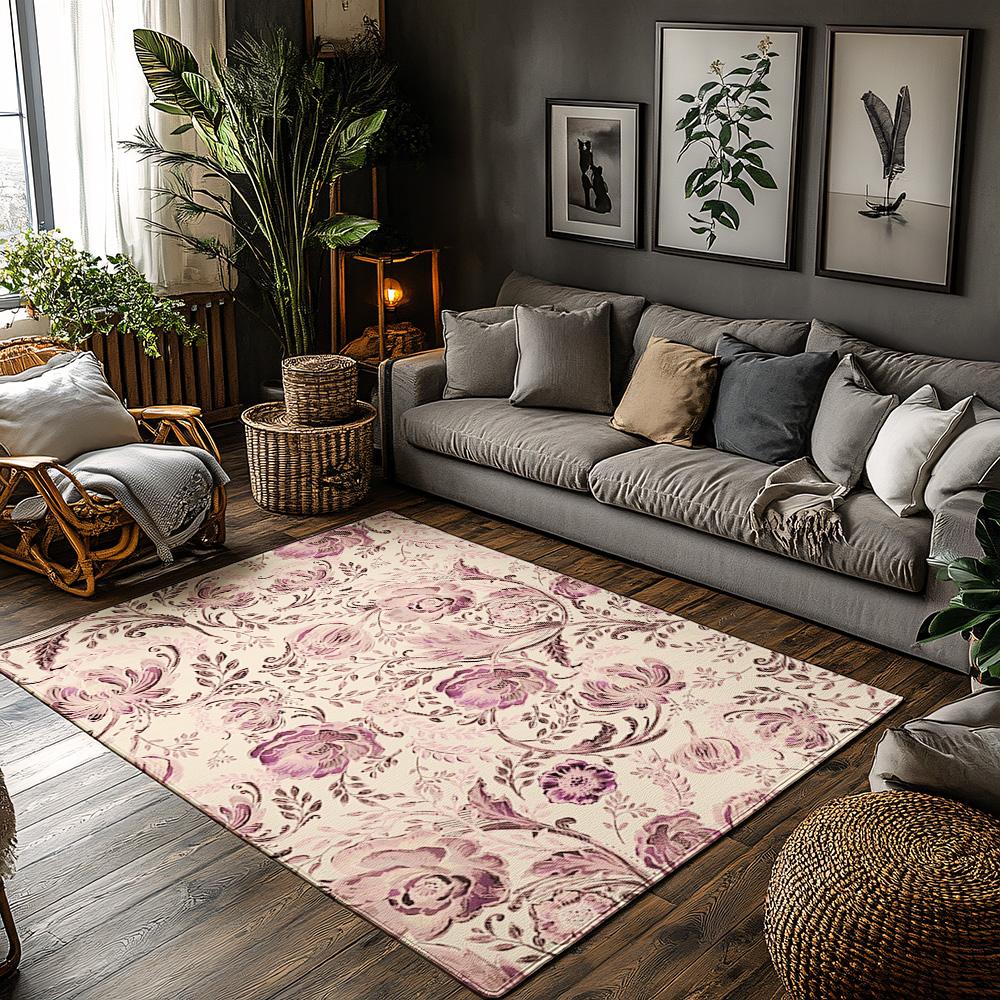 

Floral Doormat Indoor Outdoor Rug Washable Welcome Mat Home Decor Entryway Floor Carpet Kitchen Living Room Accent Rug 50cmx80cm