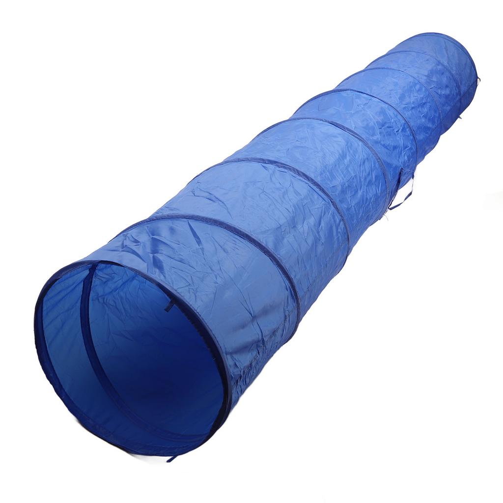 Dog Agility Tunnel Foldable Sturdy Skills Exercise Cat Pet Training Tunnel with Carry Bag for