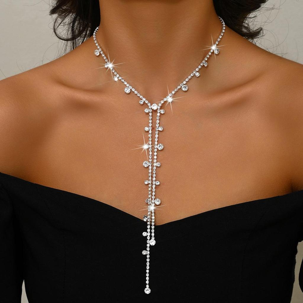 Europäisch Amerikanische Mehrschichtige Strass Körperkette Halskette - Sexy Strandschmuck