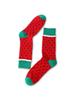 2 pair of mid-calf unisex socks in a novelty ice cream design, a unique and interesting festive gift.