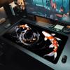 Koi Fisch Glücksbringer Mauspade Anti-Rutsch Gummi Computer PC Gamer Schreibtischmatte Genähte Kante Großes Büro Gaming Mauspade Zubehör