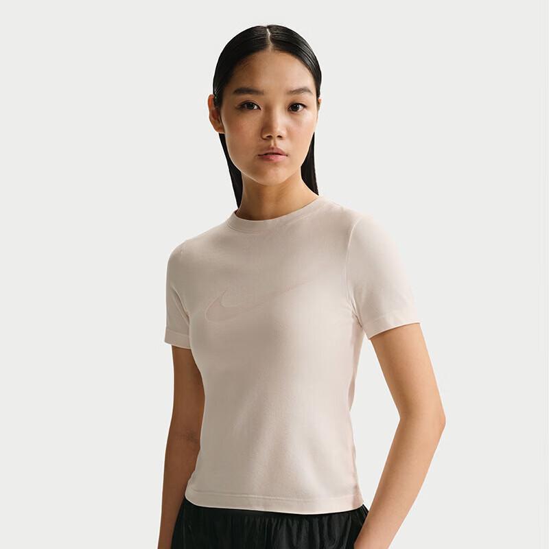 Nike Women s AS W NSW SS Burnout Logo Short-Sleeve Knit Top XL