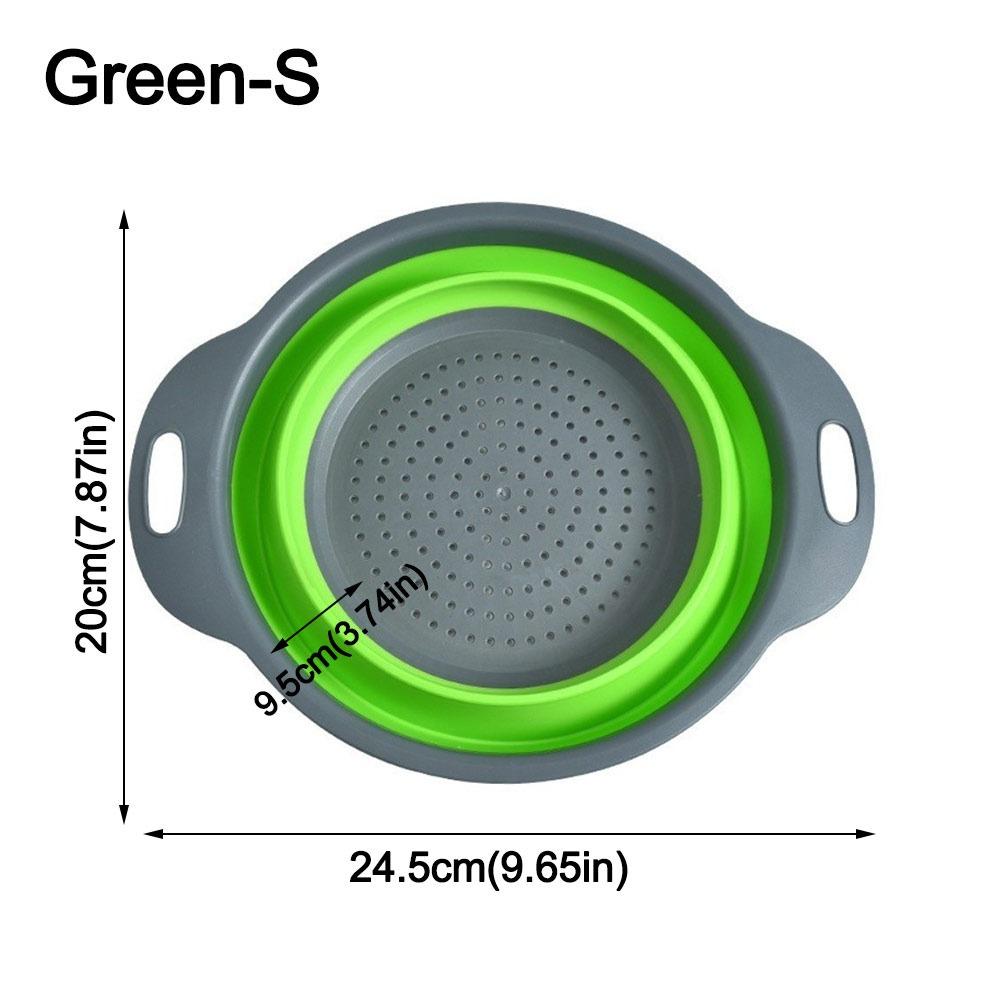 

Silicone Folding Drainer Basket Drain Device Multifunctional Collapsible Colander Food Grade Storage Baskets Filter Tool