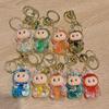 Cartoon Oil Keychain Cute Bunny Bag Small Pendant Internet Celebrity Quicksand Keychain