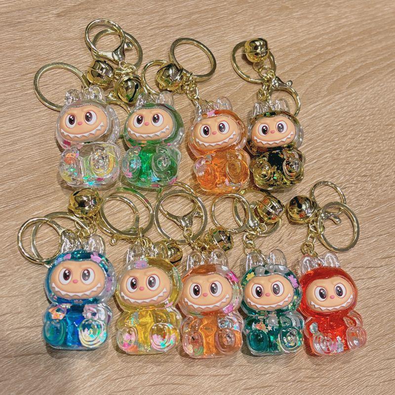 Cartoon Oil Keychain Cute Bunny Bag Small Pendant Internet Celebrity Quicksand Keychain