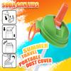 Soda Can Cover With Straw Creative Sealed Plastic Straw Beverage Can Cover Cup Suitable For Canned Beverage Reusable Tank Cover