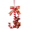 Santa Claus Christmas Lollipop Ornaments Soft Clay Christmas Hanging  Candy Cane Xmas   Gift