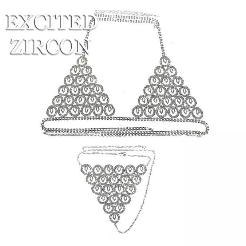 New Product Body Chain Set Nightclub Rhinestone Bra Underwear Clothing Sexy Underwear Jewelry Body Chain