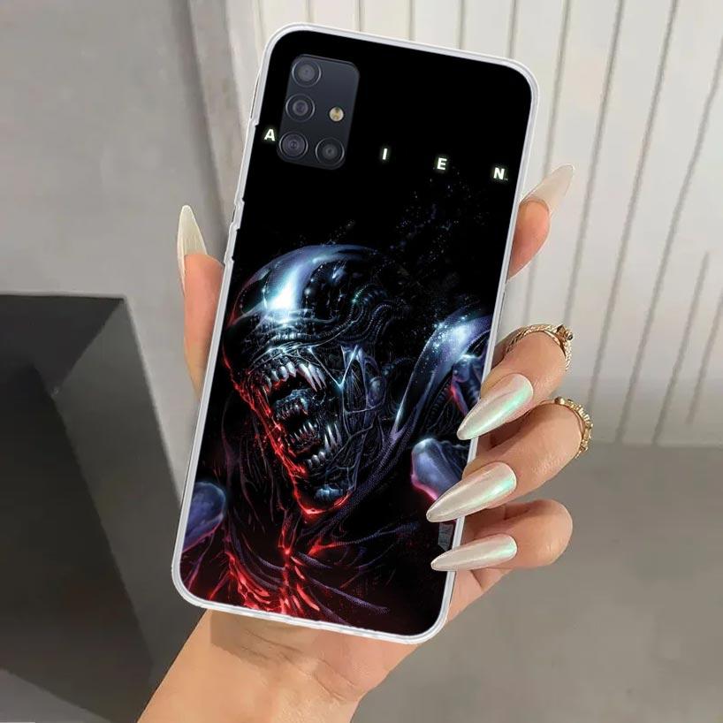 Cool A-Alien X-Xenomorph Phone Case for Samsung Galaxy A52 A32 A22 A12 A02S A50S A30S A10S Note 20 Ultra 10 Plus S10 A31 A20 A71
