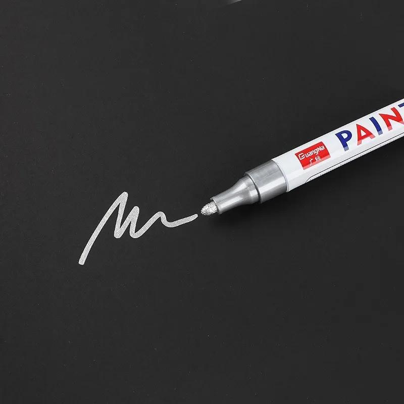 1/3/5 PCS White Paint Markers Pens Oily Waterproof Plastic Large Capacity White Marker School Supplies Stationery 0.7/1.0/2.5mm