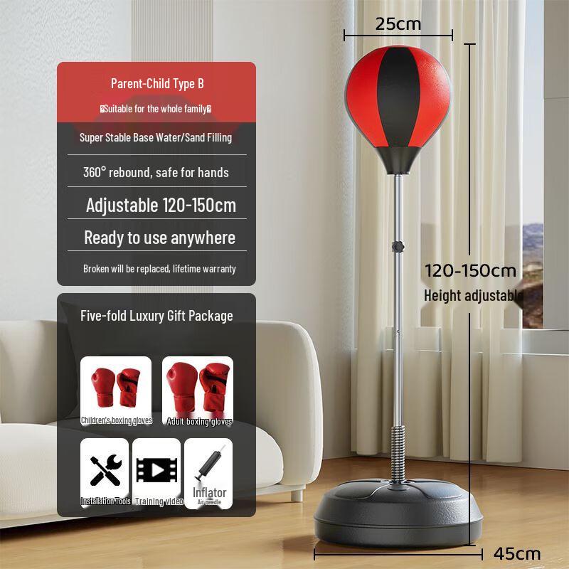 Jianli Kids' Home Boxing Speed Bag & Tumbler Trainer