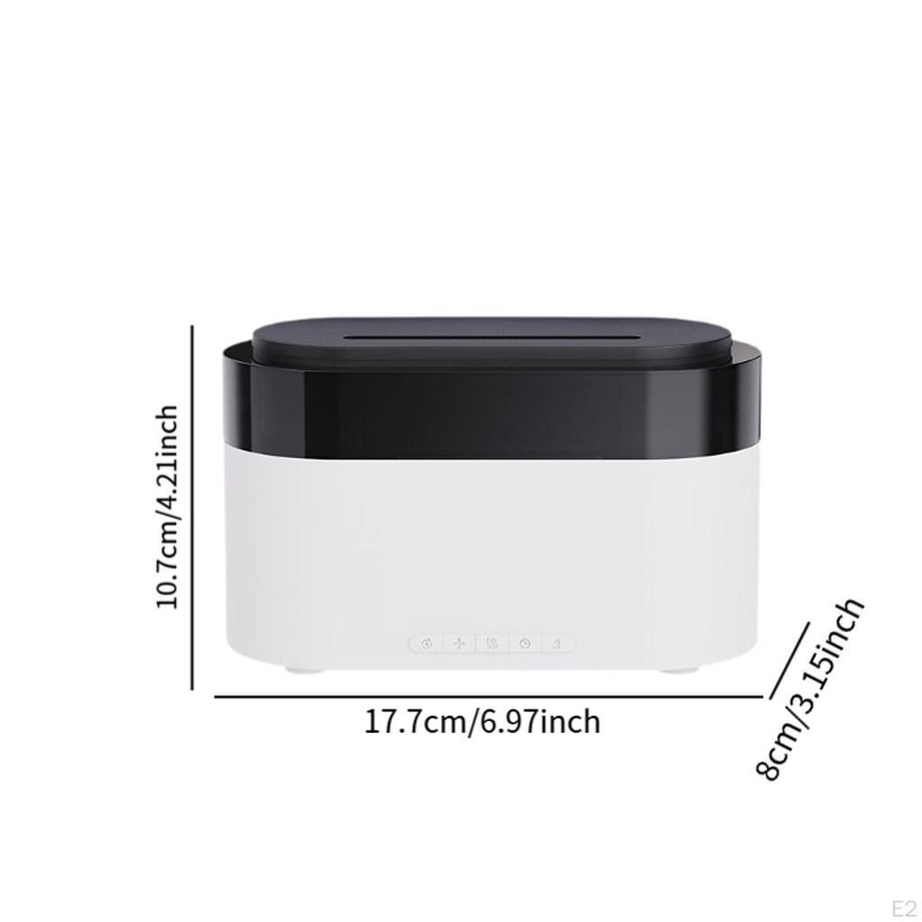 Ätherischer Öl Diffusor 150ml Wassertank Kleiner Luftbefeuchter mit Flammen-Nachtlicht