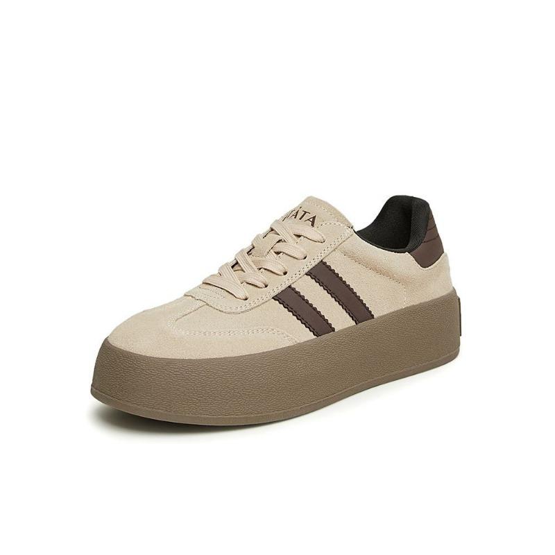 

Platform women s new height-increasing casual sports shoes retro versatile student lace-up board shoes 40
