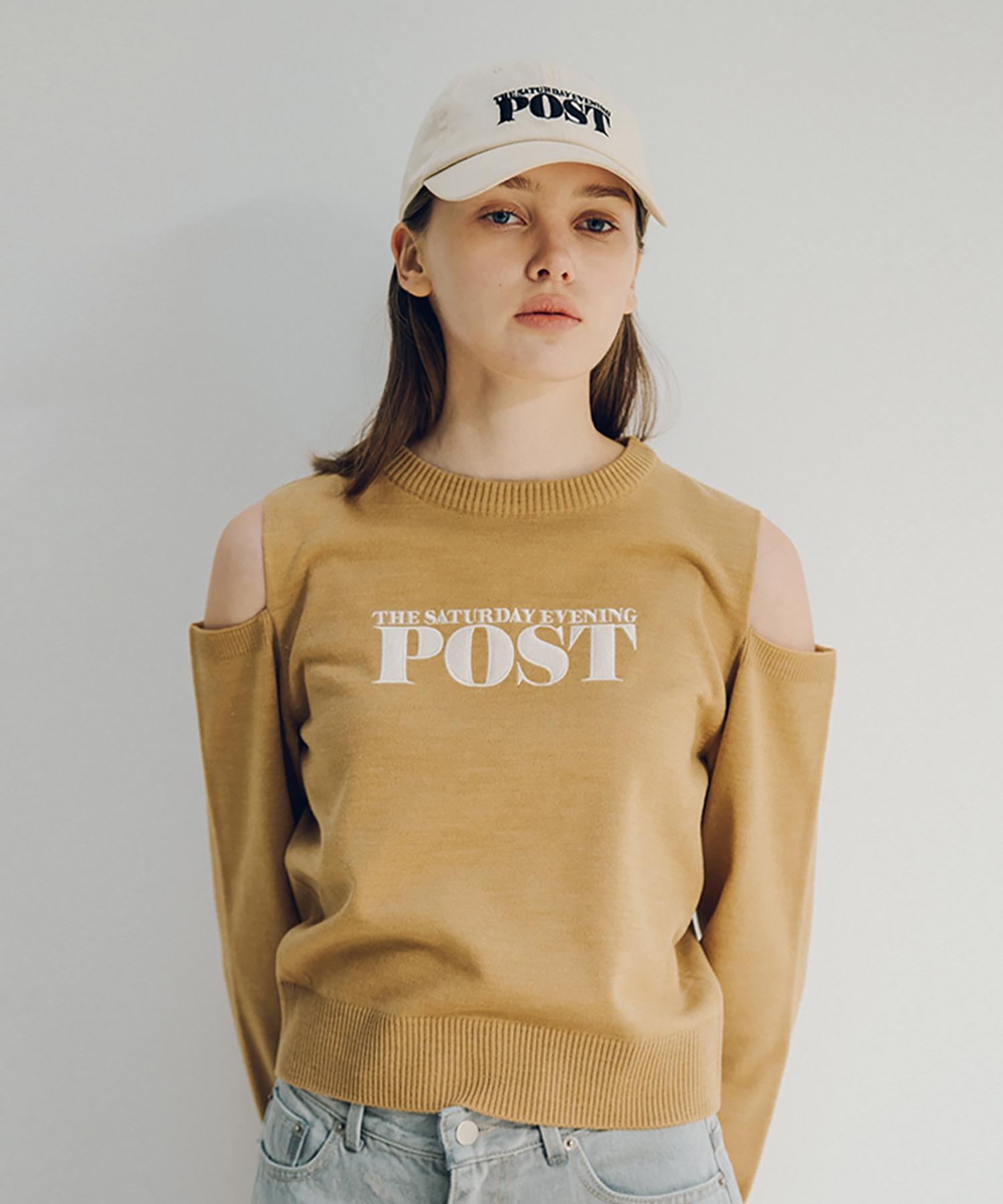 The Saturday Evening Post Cutout Knit_Beige Beige/S
