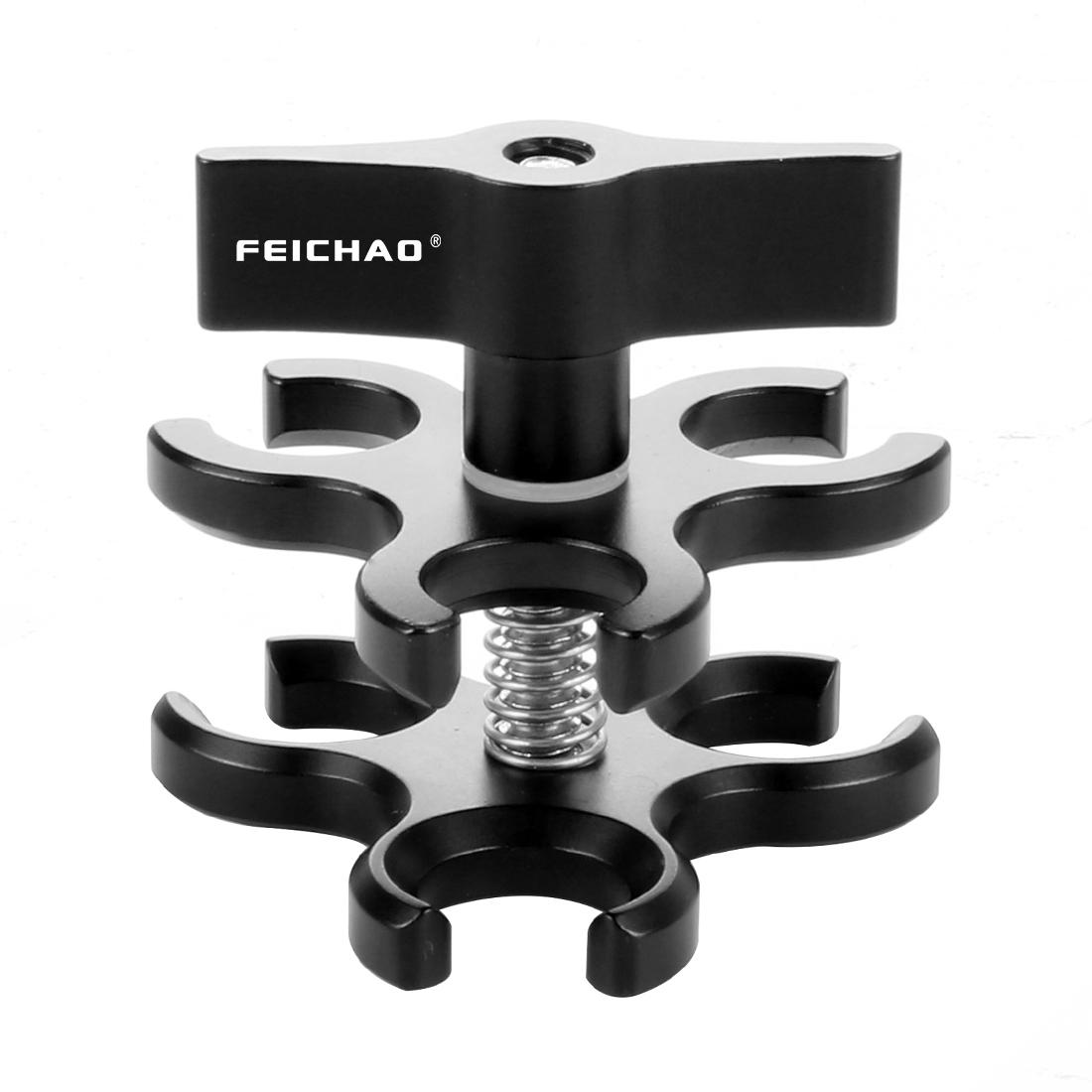 

FEICHAO CNC Butterfly Clip Diving Clamp Light Connector Ball Head Mount Tripod Adapter for GoPro 13 12 11 10 9 Camera Underwater Diving & Snorkeling