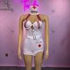 Halloween Sexy Temptation Nurse Uniform Lingerie Set Anime Summer Dress Uniform Women Outfits Cosplay Costume