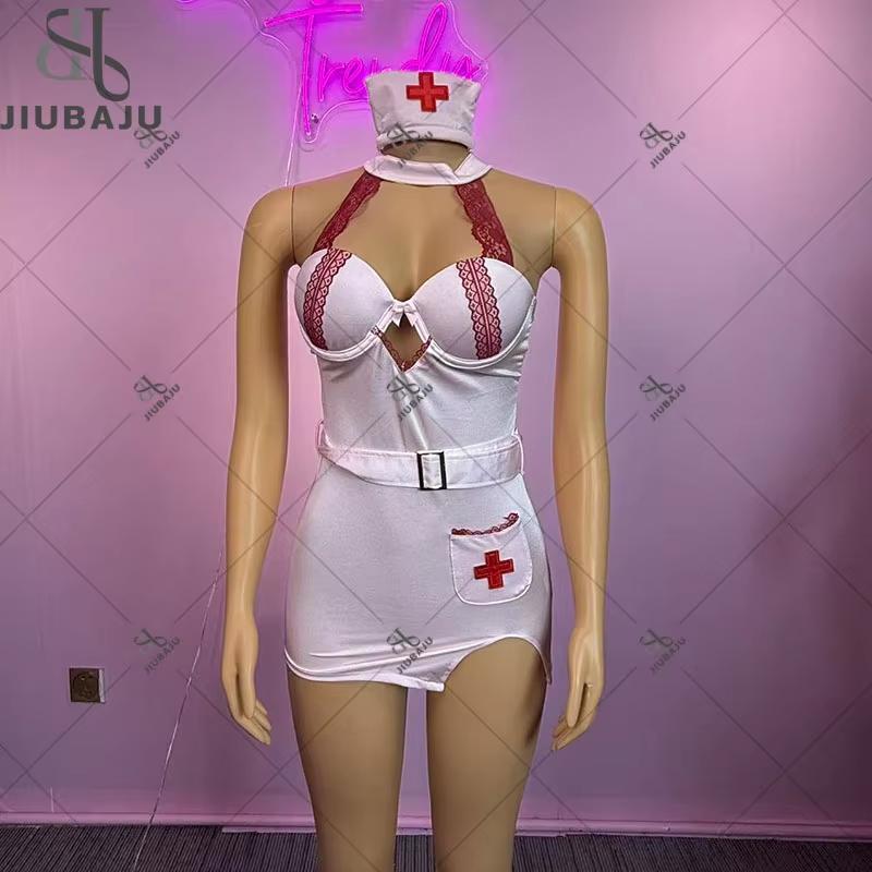 Halloween Sexy Temptation Nurse Uniform Lingerie Set Anime Summer Dress Uniform Women Outfits Cosplay Costume