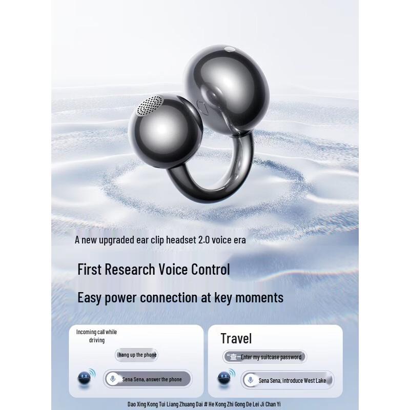 SANAG S7S Ultra AI Bone Conduction Ear Clip Headphones